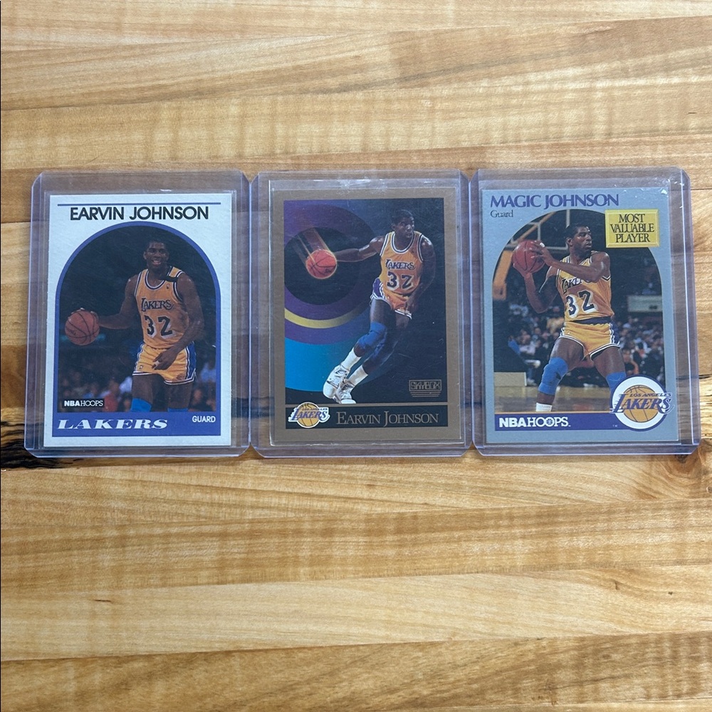 Magic Johnson Lakers Basketball Cards Set